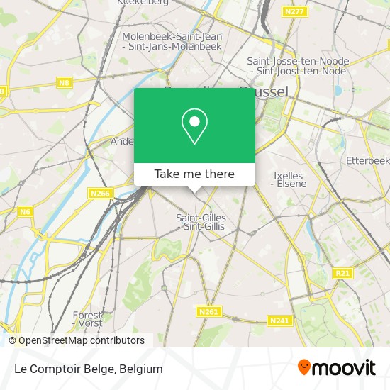 Le Comptoir Belge map