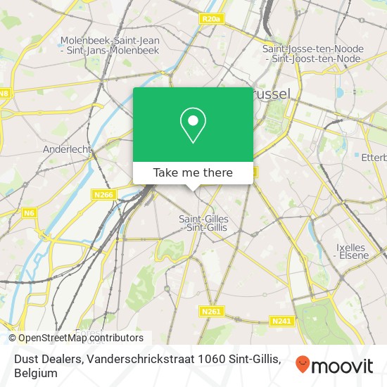 Dust Dealers, Vanderschrickstraat 1060 Sint-Gillis map