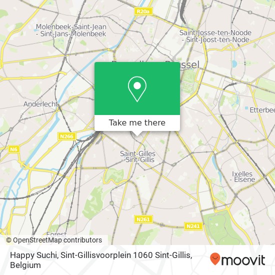 Happy Suchi, Sint-Gillisvoorplein 1060 Sint-Gillis map