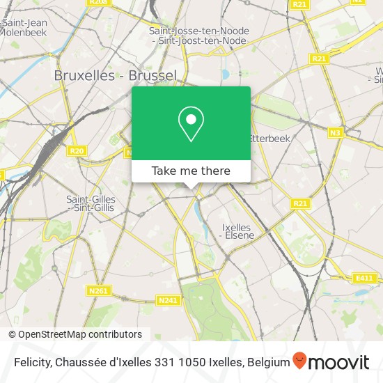 Felicity, Chaussée d'Ixelles 331 1050 Ixelles map