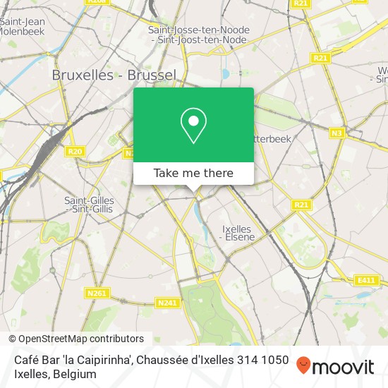 Café Bar 'la Caipirinha', Chaussée d'Ixelles 314 1050 Ixelles map