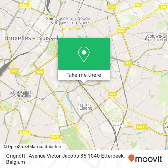 Grignotti, Avenue Victor Jacobs 85 1040 Etterbeek map