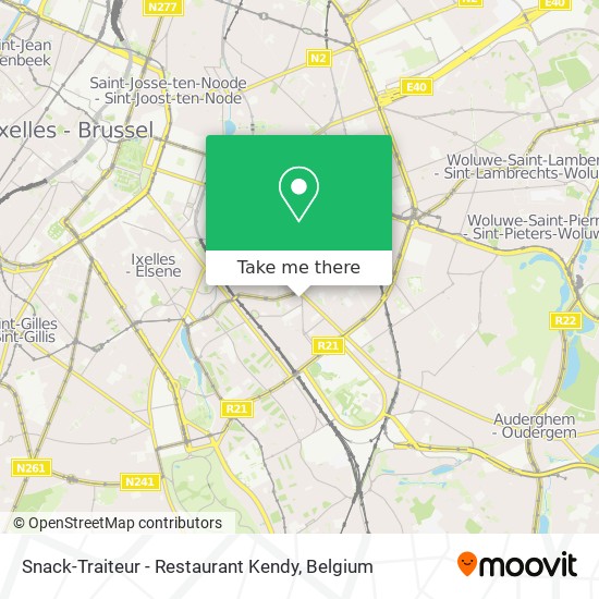 Snack-Traiteur - Restaurant Kendy map