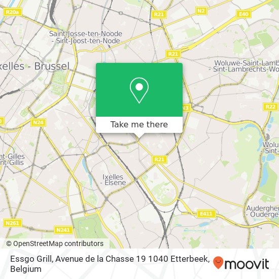 Essgo Grill, Avenue de la Chasse 19 1040 Etterbeek map