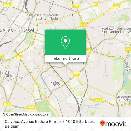 Calypso, Avenue Eudore Pirmez 3 1040 Etterbeek map