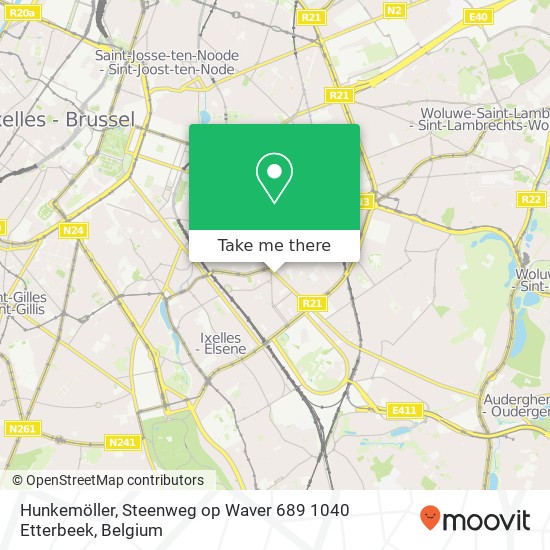 Hunkemöller, Steenweg op Waver 689 1040 Etterbeek map