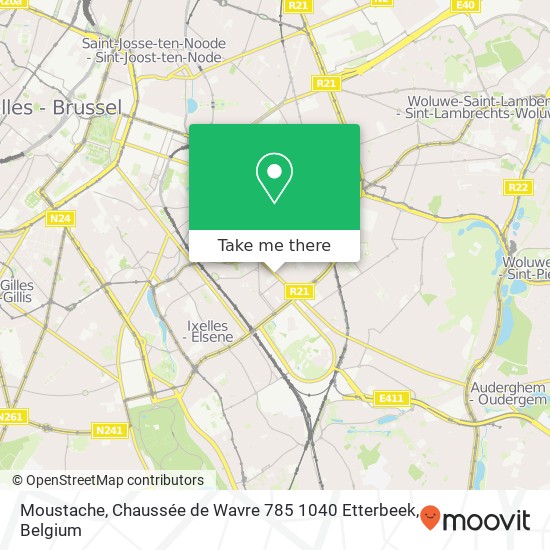 Moustache, Chaussée de Wavre 785 1040 Etterbeek map