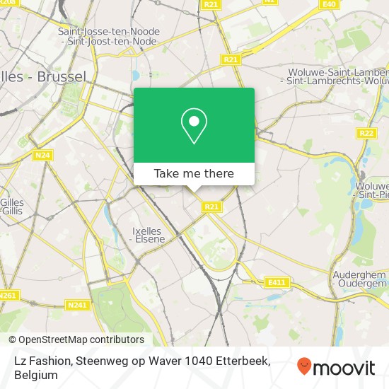 Lz Fashion, Steenweg op Waver 1040 Etterbeek map