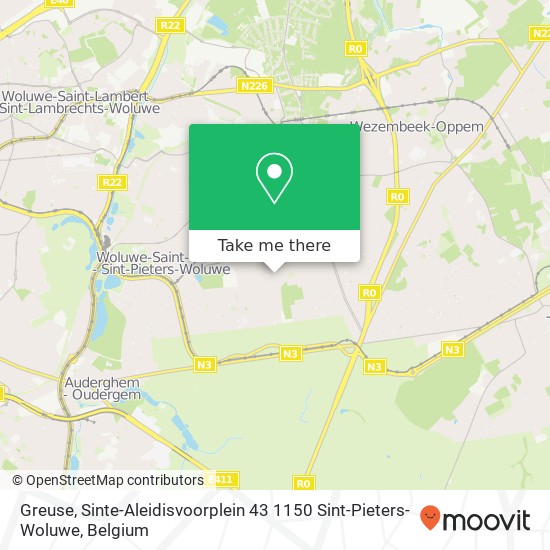 Greuse, Sinte-Aleidisvoorplein 43 1150 Sint-Pieters-Woluwe map
