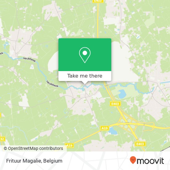 Frituur Magalie, Overheulestraat 8560 Wevelgem plan