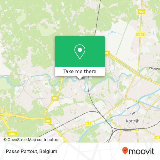 Passe Partout, Kortrijksestraat 11 8501 Kortrijk plan