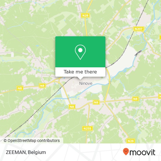 ZEEMAN, Beverstraat 34 9400 Ninove map