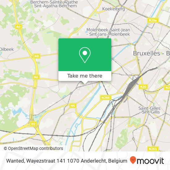 Wanted, Wayezstraat 141 1070 Anderlecht map