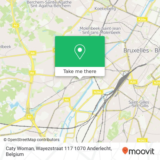 Caty Woman, Wayezstraat 117 1070 Anderlecht plan