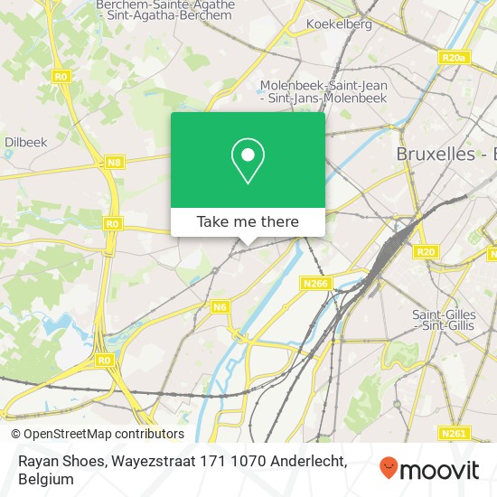 Rayan Shoes, Wayezstraat 171 1070 Anderlecht map