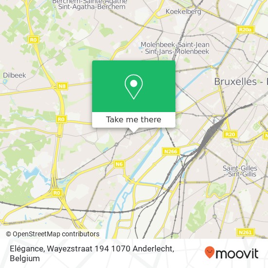 Elégance, Wayezstraat 194 1070 Anderlecht map