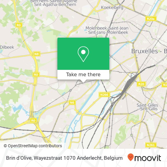 Brin d'Olive, Wayezstraat 1070 Anderlecht map