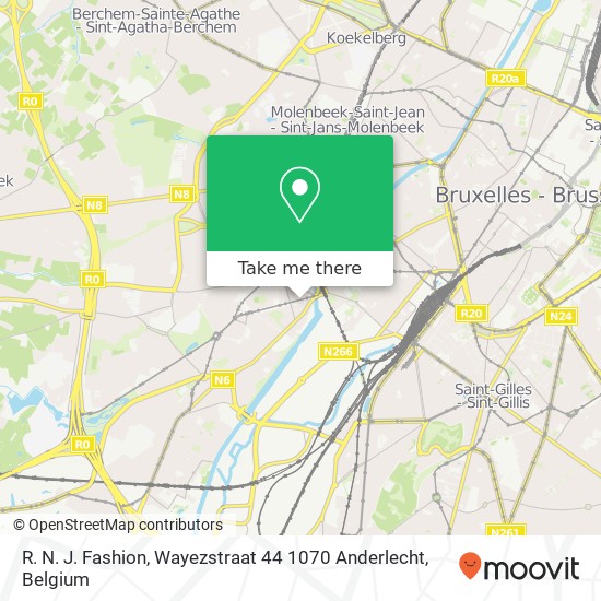 R. N. J. Fashion, Wayezstraat 44 1070 Anderlecht map