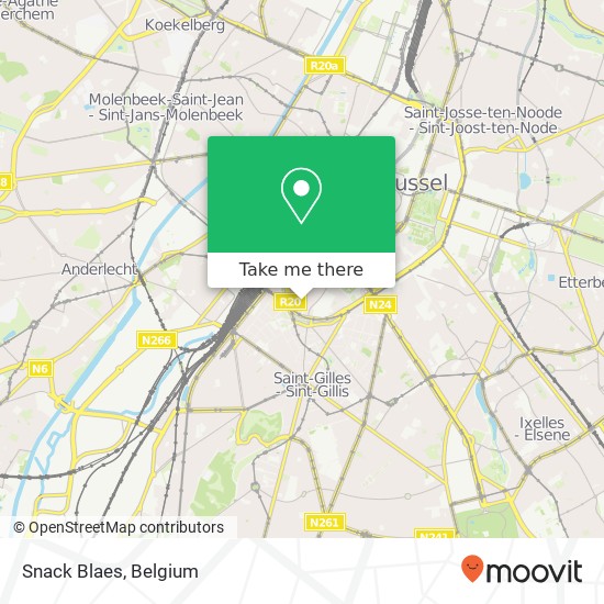 Snack Blaes, Rue Blaes 238 1000 Bruxelles map