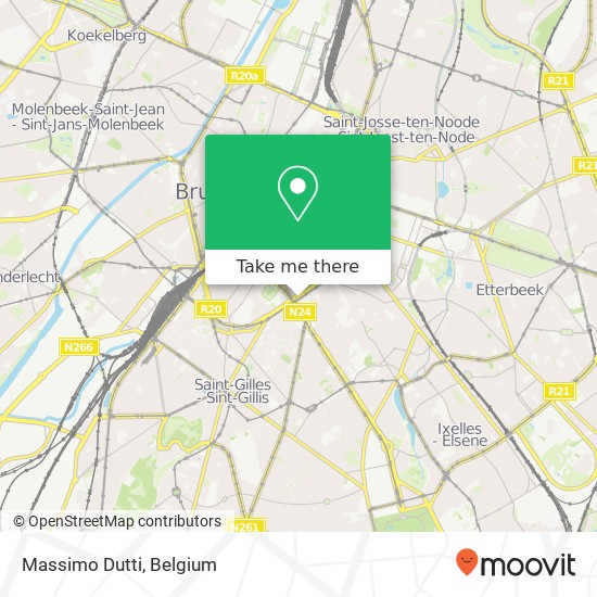 Massimo Dutti, Avenue de la Toison d'Or 47 1000 Brussel map