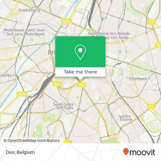 Dior, Waterloolaan 61 1000 Brussel map