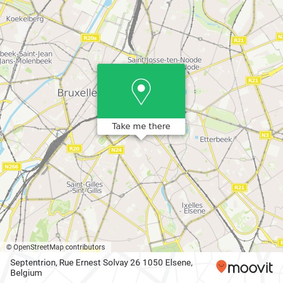 Septentrion, Rue Ernest Solvay 26 1050 Elsene map