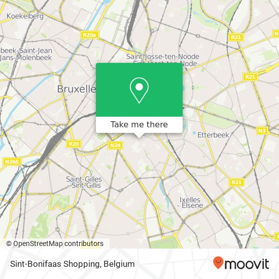 Sint-Bonifaas Shopping map