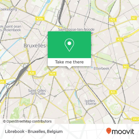 Librebook - Bruxelles map