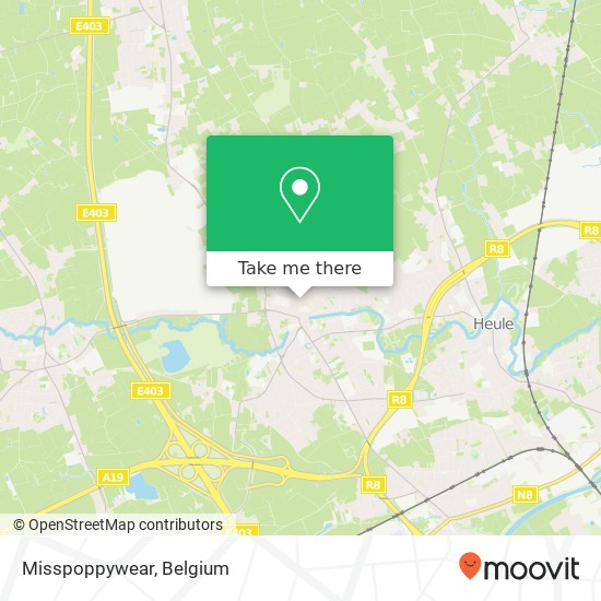 Misspoppywear, Poststraat 36 8560 Wevelgem plan