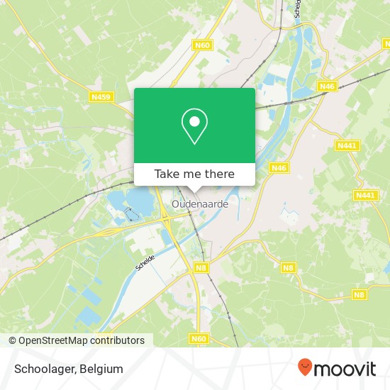 Schoolager, Hoogstraat 27 9700 Oudenaarde map