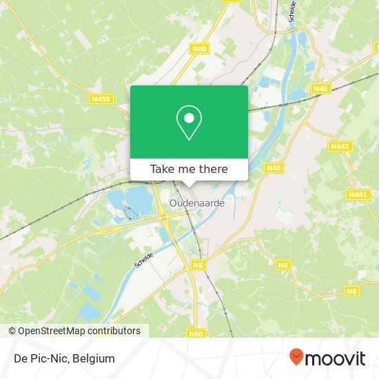 De Pic-Nic, Hoogstraat 55 9700 Oudenaarde map