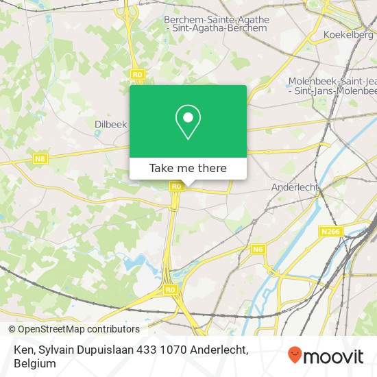 Ken, Sylvain Dupuislaan 433 1070 Anderlecht map