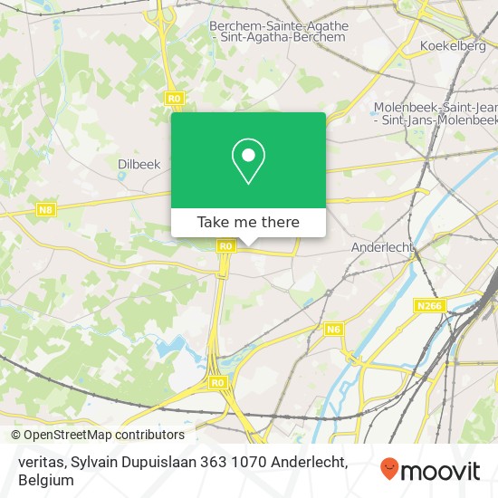 veritas, Sylvain Dupuislaan 363 1070 Anderlecht map