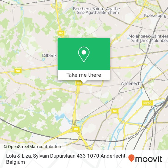 Lola & Liza, Sylvain Dupuislaan 433 1070 Anderlecht map