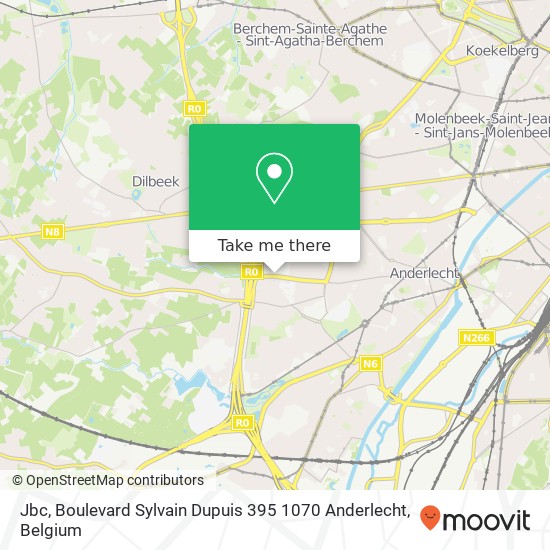 Jbc, Boulevard Sylvain Dupuis 395 1070 Anderlecht map
