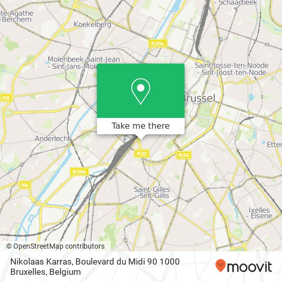 Nikolaas Karras, Boulevard du Midi 90 1000 Bruxelles map