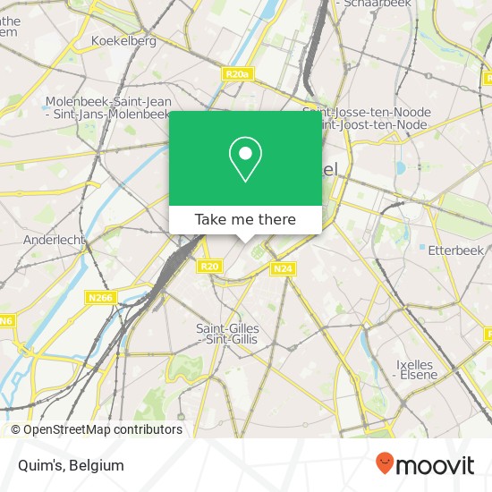 Quim's, Rue Haute 204 1000 Brussel map