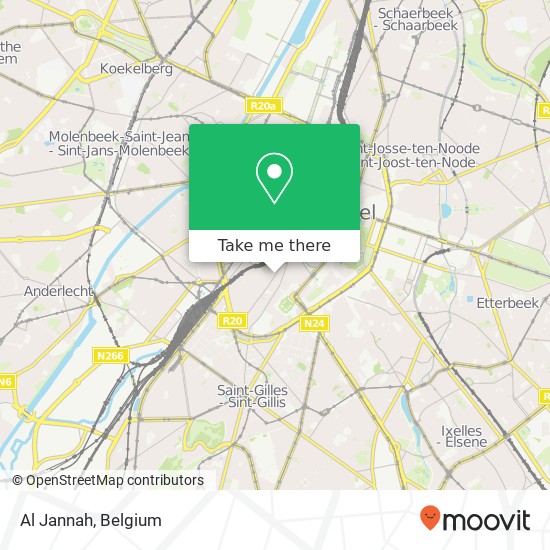 Al Jannah, Rue Blaes 59 1000 Brussel map