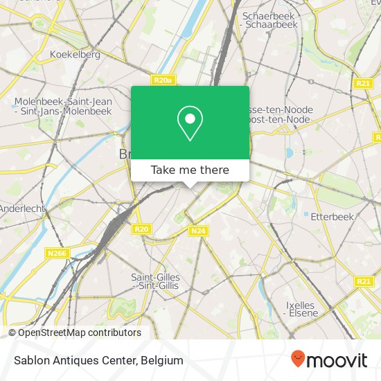 Sablon Antiques Center, Grote Zavel 39 1000 Brussel map