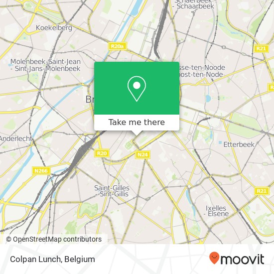 Colpan Lunch, Rue de la Régence 48 1000 Bruxelles map