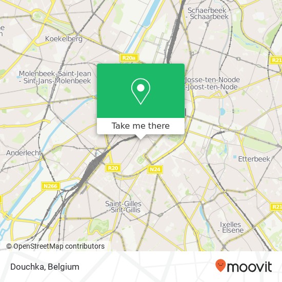 Douchka, Hoogstraat 58 1000 Brussel map
