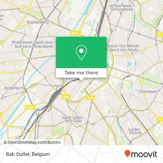 Bab Outlet, Hoogstraat 53 1000 Brussel map