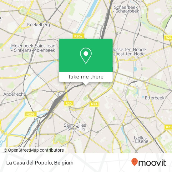 La Casa del Popolo, Rue Haute 44 1000 Bruxelles map