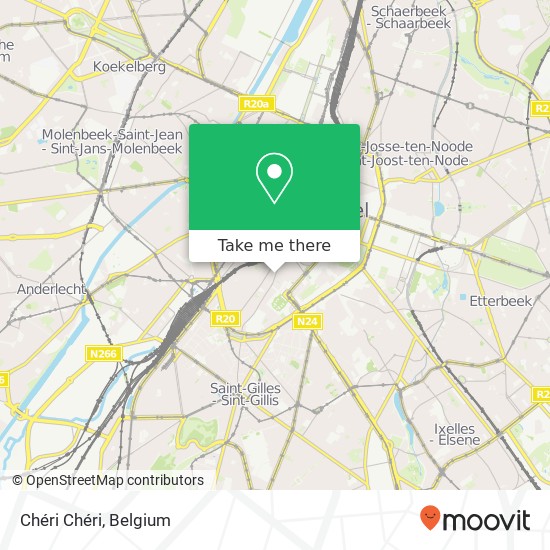 Chéri Chéri, Rue Haute 89 1000 Brussel map