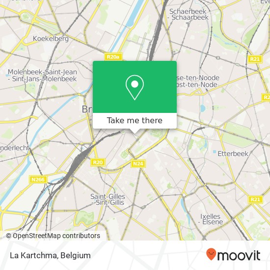 La Kartchma, Grote Zavel 17 1000 Brussel map