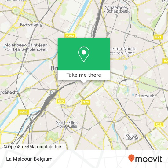 La Malcour, Place du Grand Sablon 18 1000 Bruxelles plan
