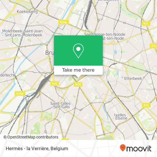 Hermès - la Verrière, Boulevard de Waterloo 50 1000 Bruxelles map