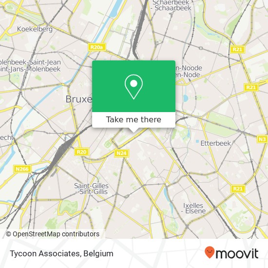 Tycoon Associates, Rue de la Reinette 12 1000 Bruxelles map