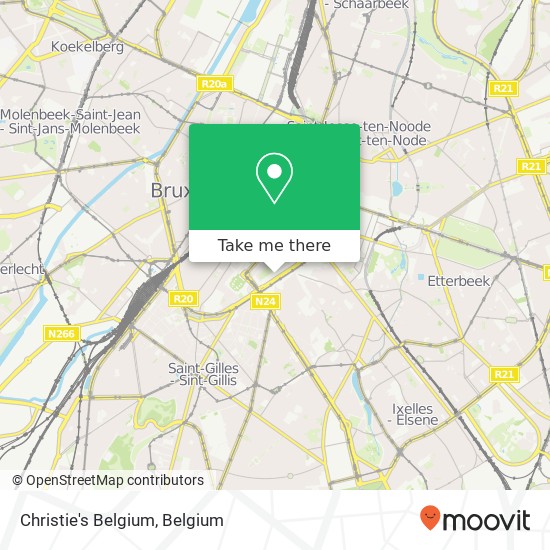 Christie's Belgium, Boulevard de Waterloo 33 1000 Bruxelles map