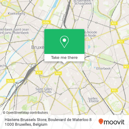 Hästens Brussels Store, Boulevard de Waterloo 8 1000 Bruxelles map